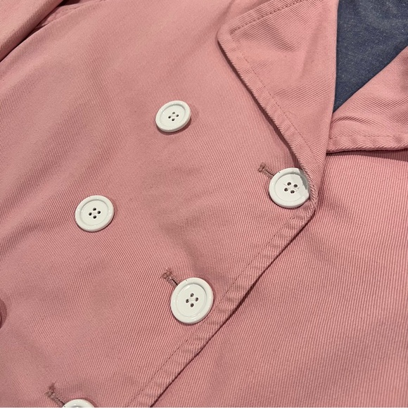 J.Crew Women’s Cotton Twill Double Breasted Peacoat Petal Pink Size 2 - Picture 5 of 16